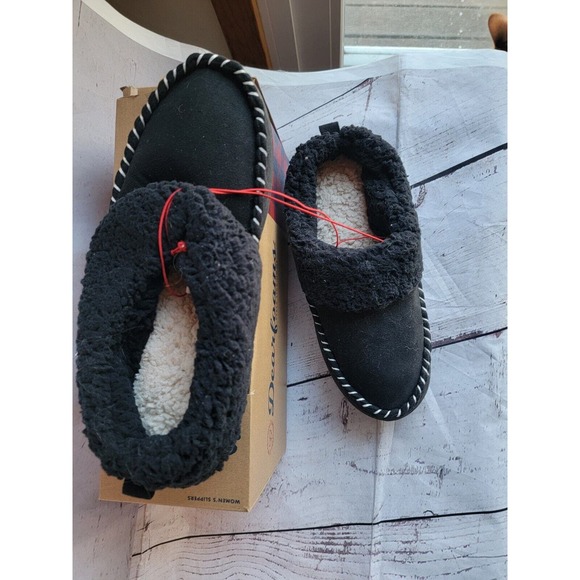 Dearfoams Woman's Indoor/Outdoor Memory Foam Clog Slippers BLACK L 9-10 NWB - Picture 5 of 5